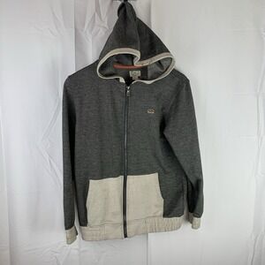 Lucky Brand‎ Hoodie Womens Size Large Gray Hooded Full Zip